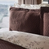 3 Pieces Britney Double Bedspread Set 230 x 240 cm - Dark Brown