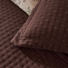 3 Pieces Britney Double Bedspread Set 230 x 240 cm - Dark Brown
