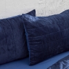 4 Pieces Celina Double Quilt Set 195 x 215 cm - Navy Blue