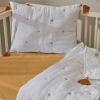 3 Pieces Lalin Baby Muslin Comfort Sleeping Set 100 x 150 cm - White