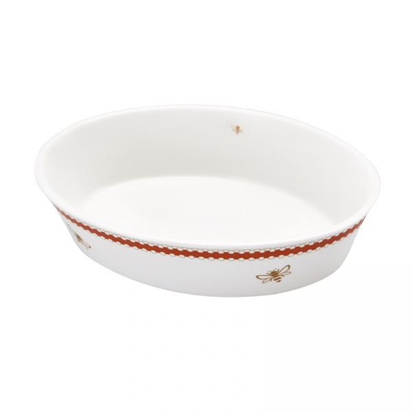 Bumblebee Oval Oven Dish 22 x 16 x 6 cm - White