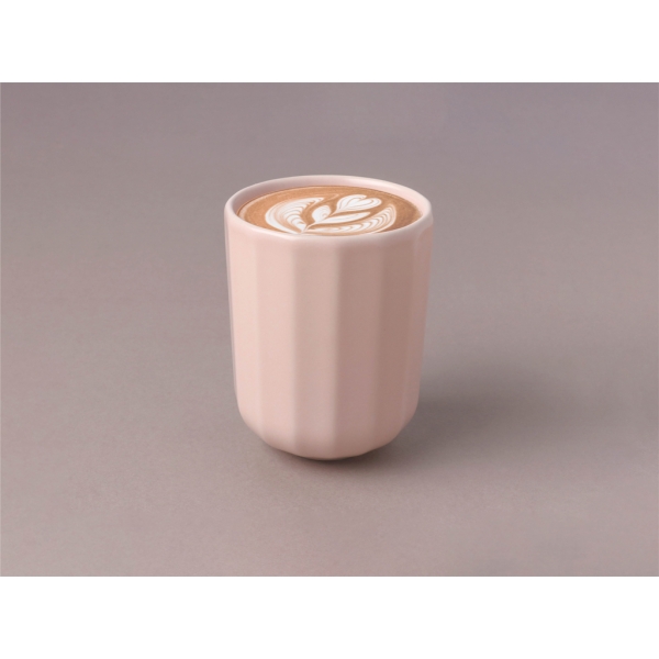 Bevel Porcelain Mug Without Handle 450 Ml - Pink