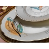 53 Pieces Olympos Inci Bone Dinner Set - Multicolor