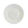 24 Pieces Lilyum Bone Dinner Set - White / Silver