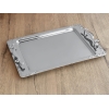 Lalezar Mirror Finish Coffee Tray 36 x 25 Cm ( 1 mm ) - Silver