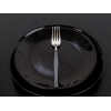 12 Pieces Elegant Mirror Finish Dinner Fork Set 3 / 205 mm - Grey