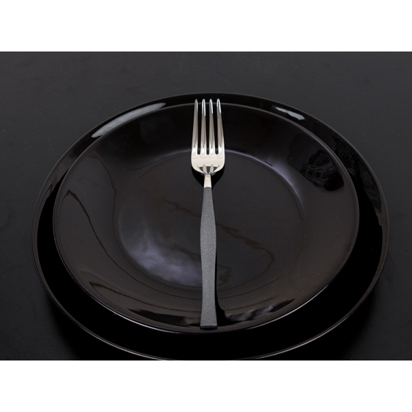 12 Pieces Elegant Mirror Finish Dinner Fork Set 3 / 205 mm - Grey