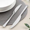 2 Pieces Deniz Mirror Finish Gel. Vacuum Dinner Knife Set 95 gr / 217 mm - Silver