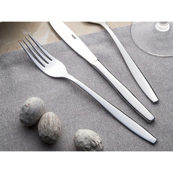 12 Pieces Sahara Mirror Finish Dinner Fork Set 2.5 / 200 mm - Silver