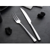 12 Pieces Deniz Mirror Finish Steak Set - Silver