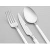 36 Pieces Dalyan Pearl Mirror Finish Cardboard Boxed Cutlery Set - White