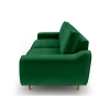 Klem Triple Velvet Sofa Wooden Leg 224 x 91 x 84 cm - Emerald Green