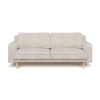 Klem Slim Triple Sofa Natural Texture Wooden Leg 210 x 91 x 84 cm - Beige
