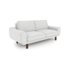Klem Double Sofa Linen Cylinder Wooden Leg 198 x 91 x 84 cm - Greige