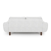 Klem Double Sofa Linen Cylinder Wooden Leg 198 x 91 x 84 cm - Greige