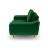 Klem Single Sofa Velvet Wooden Leg 108 x 91 x 84 cm - Emerald Green