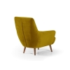 Modsy Bergere Velvet Wooden Leg 81 x 80 x 86 cm - Mustard