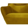 Modsy Bergere Velvet Wooden Leg 81 x 80 x 86 cm - Mustard