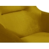 Modsy Bergere Velvet Wooden Leg 81 x 80 x 86 cm - Mustard