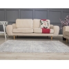Gibby 80 x 300 cm Carisma Zymta Decorative Machine Carpet - Ecru / Grey / Dark Grey