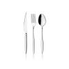 12 Pieces Pera Dinner Spoon Set 3 mm - Silver