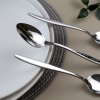 12 Pieces Sapphire Dinner Spoon Set 3 mm - Silver
