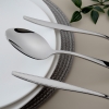12 Pieces Sapphire Dinner Spoon Set 3 mm - Silver