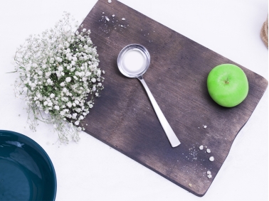 Deniz Mirror Finish Sauce Ladle 2.5 / 190 mm - Silver