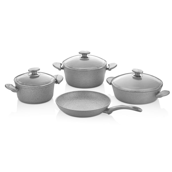 7 Pieces Wilma Cookware Set - Grey