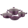 7 Pieces Wilma Cookware Set - Purple