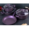 9 Pieces Wilma Cookware Set - Purple