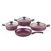 7 Pieces Fred Cookware Set - Fuchsia