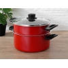 2 Pieces Redio Boiling Pot 22 cm ( 3.8 L ) - Red