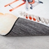 Mango Fly High 80 x 150 cm Cotton Decorative Carpet - Salmon / Burnt Orange / Off White