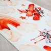 Mango Fly High 120 x 180 cm Cotton Decorative Carpet - Salmon / Burnt Orange / Off White