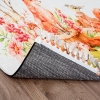 Mango Animal 80 x 150 cm Cotton 3D Printed Decorative Carpet - Green / Off White / Burnt Orange