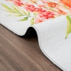 Mango Animal 80 x 150 cm Cotton 3D Printed Decorative Carpet - Green / Off White / Burnt Orange