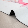 Mango Cute Ballerina 160 x 230 cm Cotton Decorative Carpet - Pink / Off White / Salmon