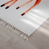 Mango Gazelle 80 x 150 cm Cotton Decorative Carpet - Burnt Orange / Pink / Mint / Off White
