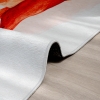 Mango Gazelle 120 x 180 cm Cotton 3D Printed Decorative Carpet - Burnt Orange / Pink / Mint / Off White