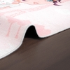 Mango Cartoon 160 x 230 cm Cotton Decorative Carpet - Pink / Salmon / White 