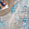 Mango Ensley 200 x 290 cm Cotton Decorative Carpet - Blue / Beige / Mink