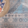 Mango Betta 80 x 150 cm Cotton Decorative Carpet - Blue / Cream / Grey / Dark Grey
