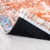 Mango Dallas 120 x 180 cm Cotton Decorative Carpet - Salmon / Dark Orange / Blue
