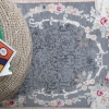 Mango Harmony 200 x 290 cm Cotton Decorative Carpet - Grey / Cream / Light Green / Light Brown
