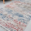 Mango Vitinia 120 x 180 cm Cotton Decorative Carpet - Beige / Navy Blue / Red / Orange