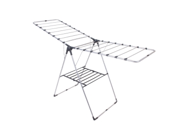 Pera Laundry Drying Rack 59 x 184 x 101 cm - Grey / Black