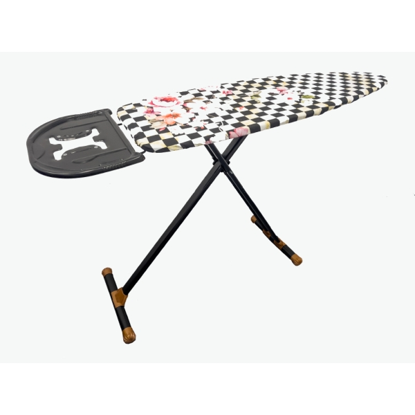 Whale Ironing Board 125 x 44 cm - Black / Dark Yellow / Pink