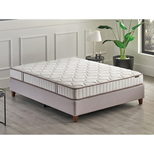 Penta-Z Pro 90 x 190 x 23 cm Pocket Spring Series Single Mattress - Off White / Brown