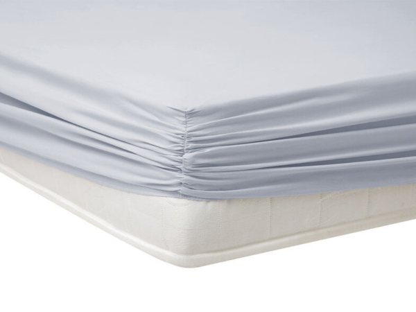 Exp Plain Enzyme Washed Double Elastic Fitted Sheet 180 x 200 cm - Grey